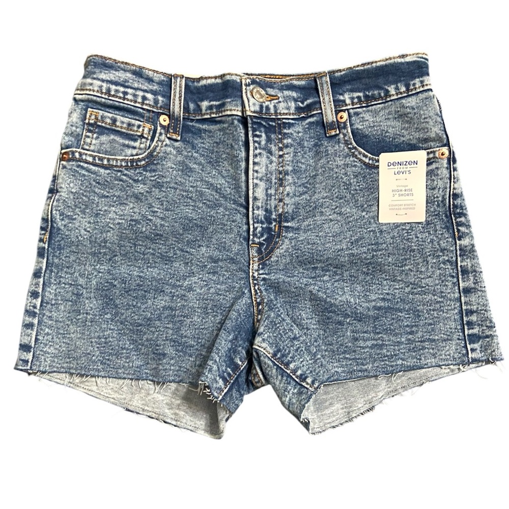 Denizen From Levi’s Women’s High-Rise 3” Cut Off Jean Shorts Blue Size 2 W26
